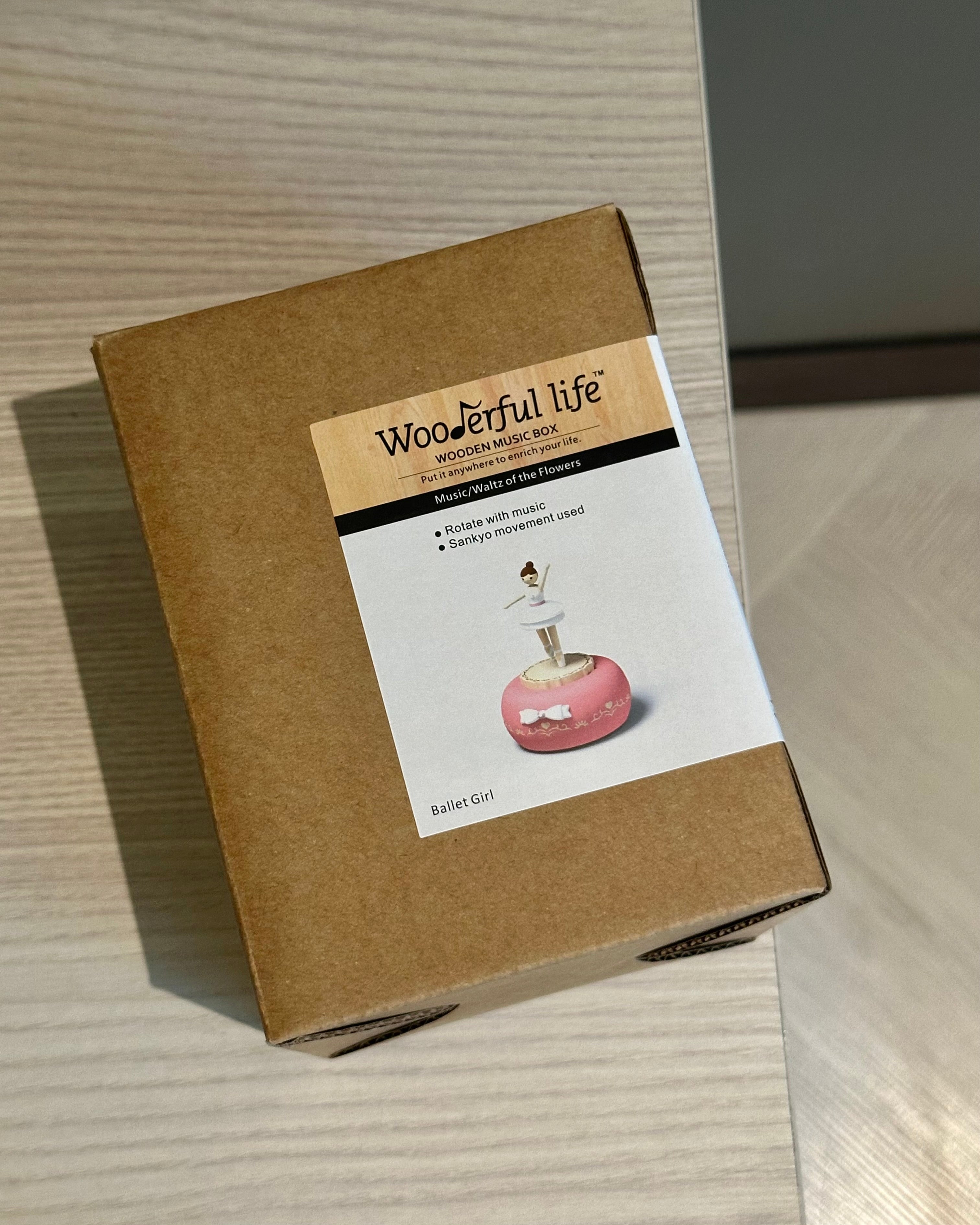 Ballet Girl Wooden Music Box