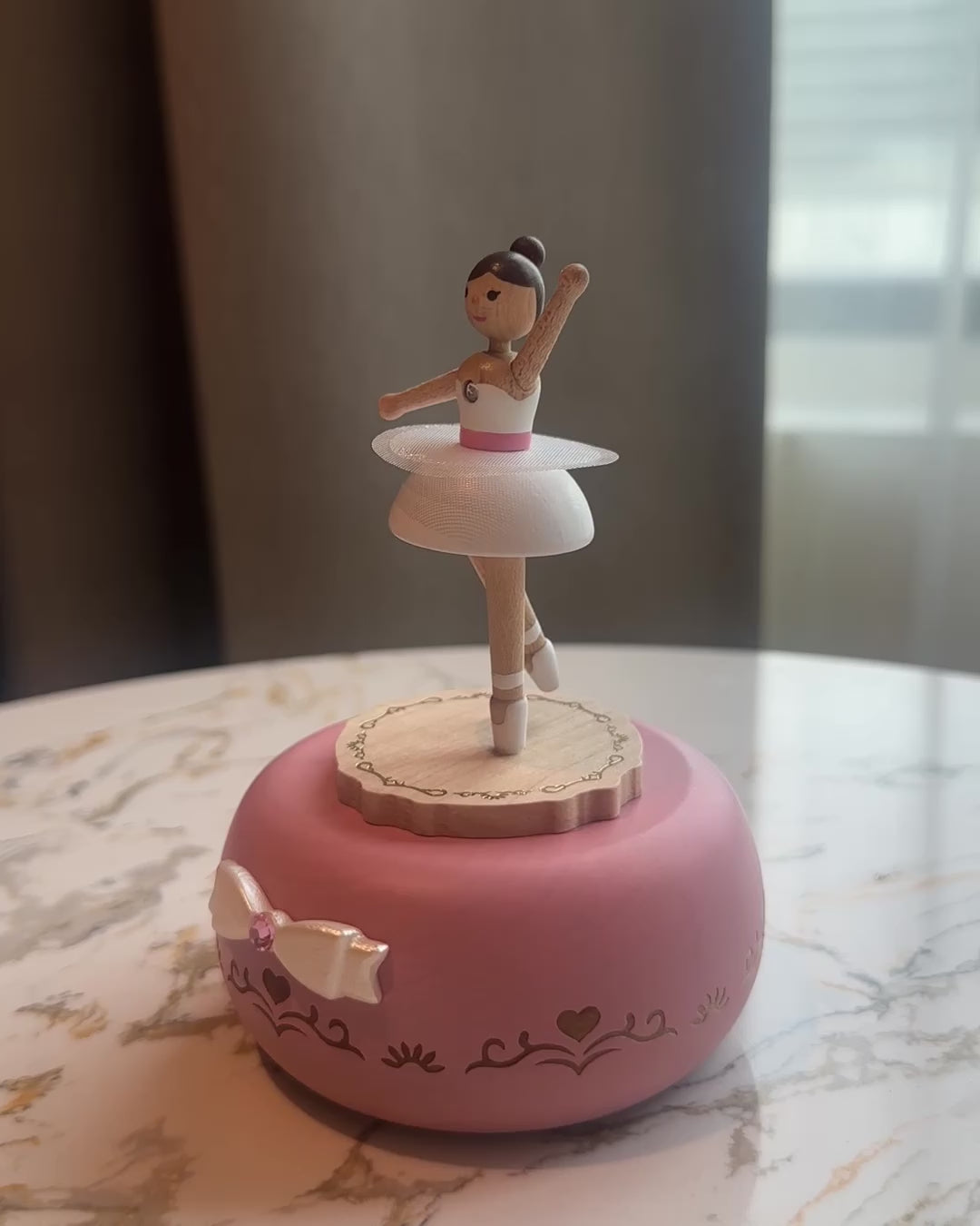 Ballet Girl Wooden Music Box